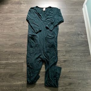 Smash + Tess Dark Green V-Neck Jumpsuit